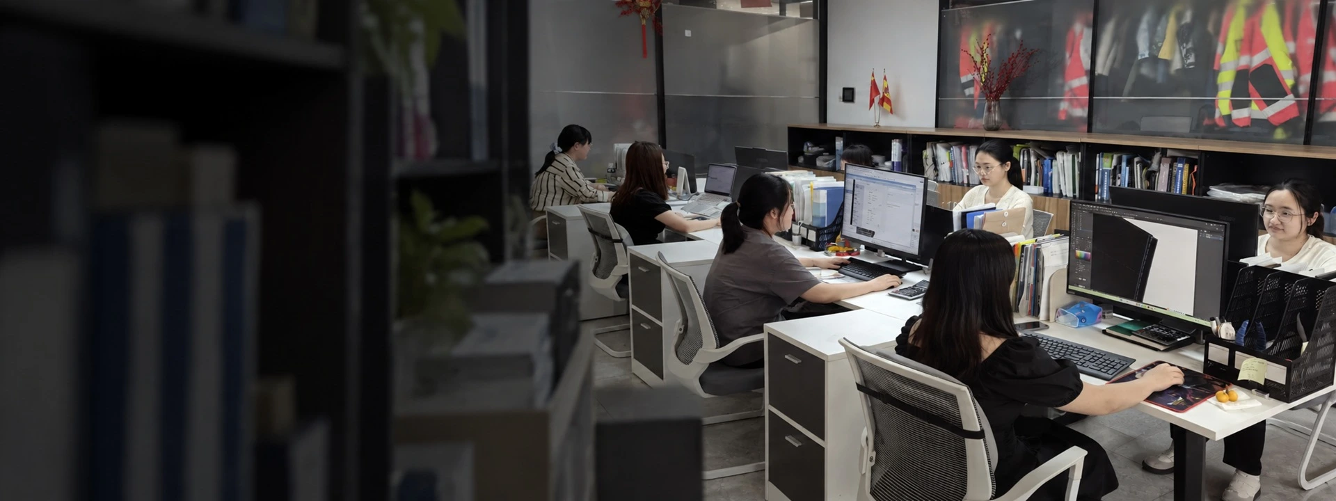 Varytex team working in the company office