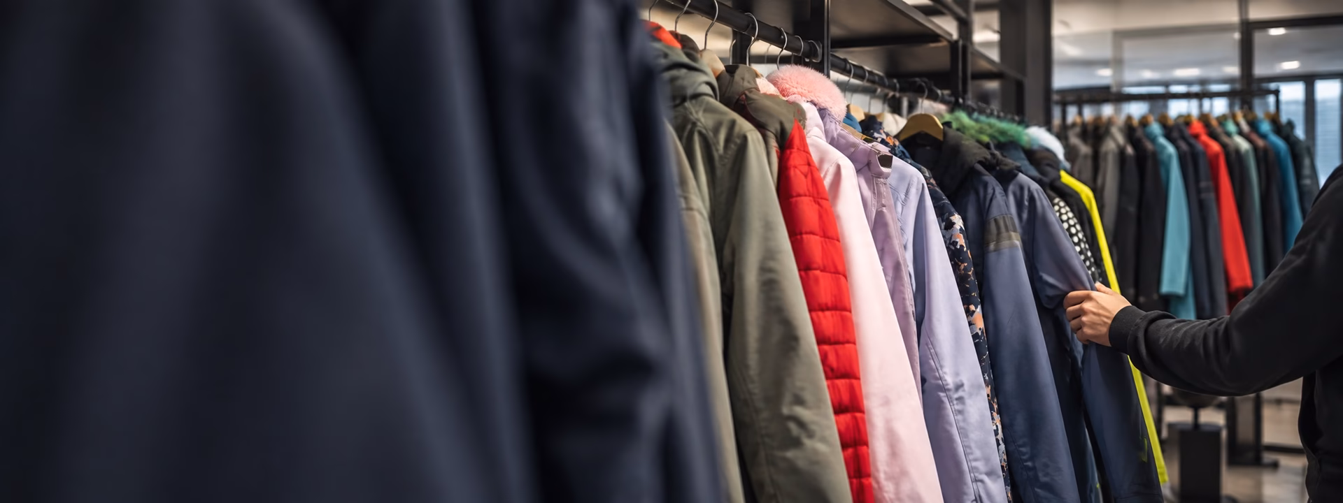 Functional apparel samples representing Varytex garment development capabilities