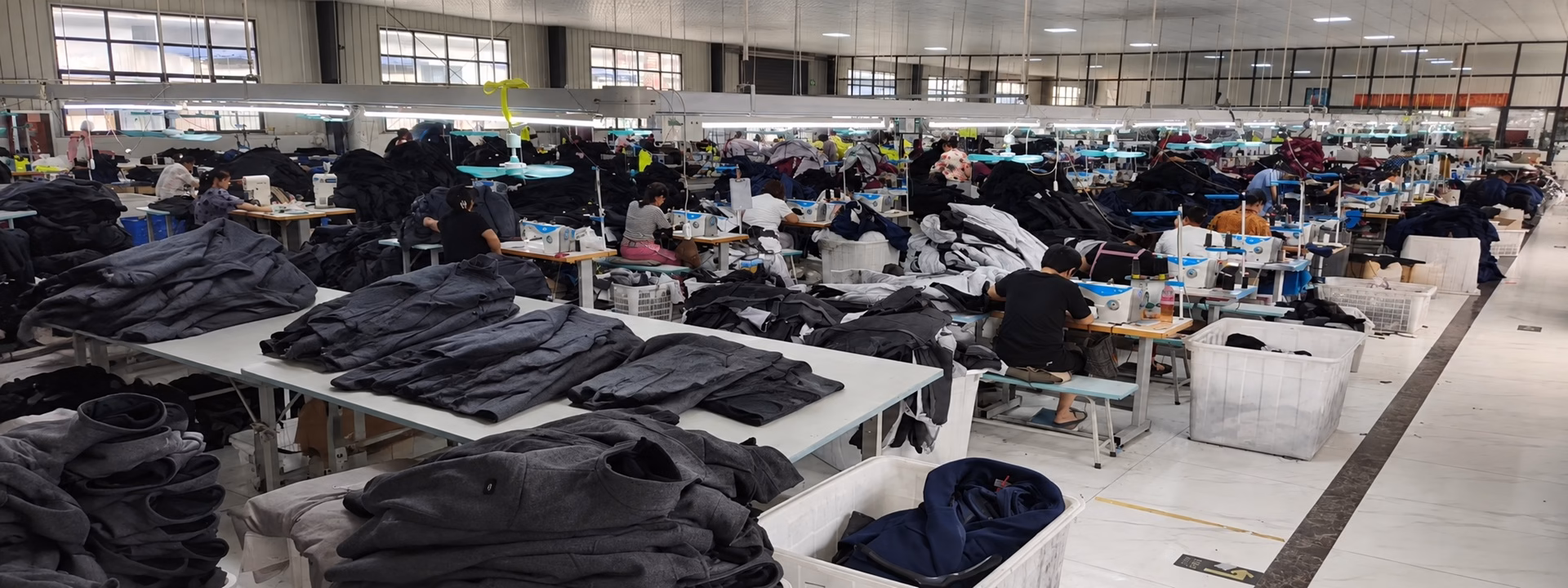 Functional apparel production at the Varytex manufacturing facility