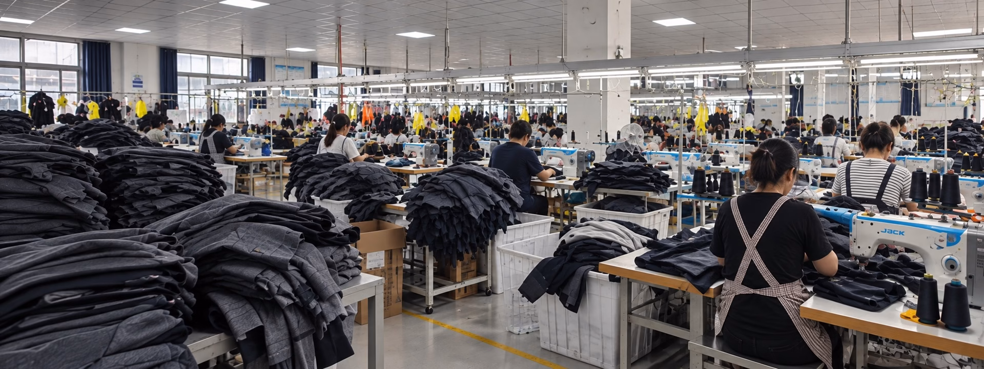 Functional apparel manufacturing at the Varytex production facility