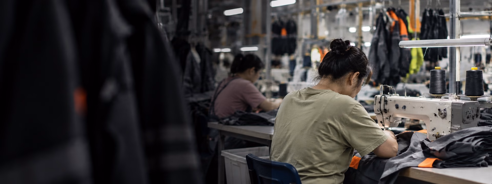 Functional apparel manufacturing and sewing production at Varytex