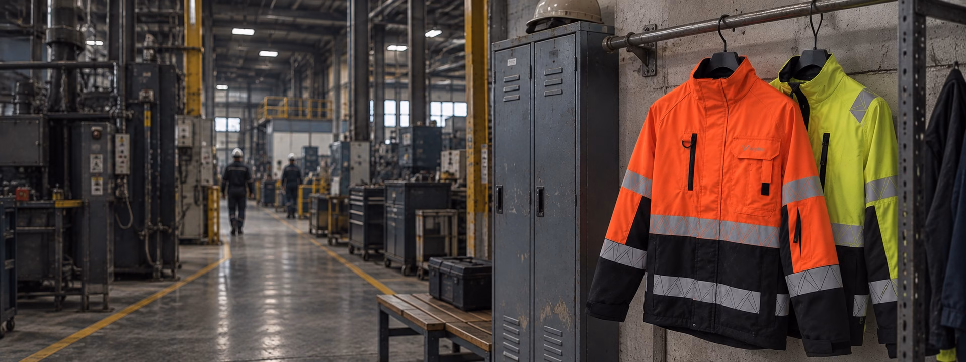 Varytex PPE and workwear jackets in an industrial environment