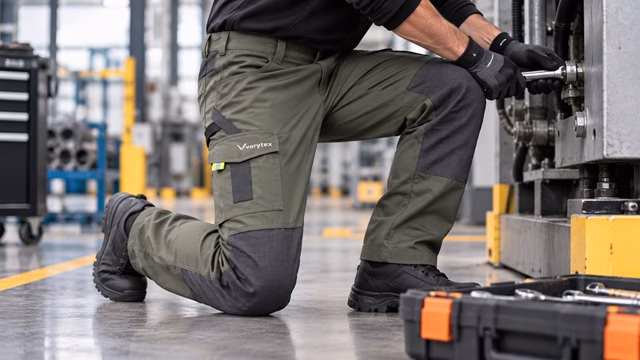 Functional workwear trousers for industrial applications
